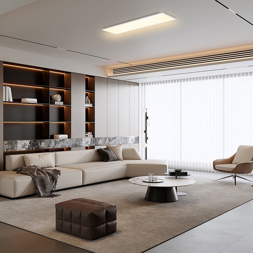 Brilagi - LED димируемо таванно осветително тяло SLIMFRAME LED/58W/230V 120x30 cm 3000-6000K бяло + дистанционно управление