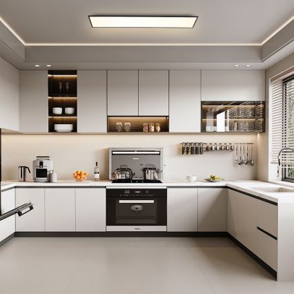 Brilagi - LED димируемо таванно осветително тяло SLIMFRAME LED/58W/230V 120x30 см 3000-6000K черно + дистанционно управление