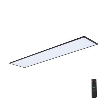 Brilagi - LED димируемо таванно осветително тяло SLIMFRAME LED/58W/230V 120x30 см 3000-6000K черно + дистанционно управление