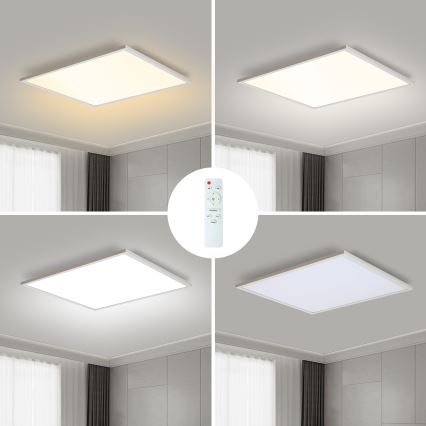 Brilagi - Димируема LED таванна лампа SLIMFRAME LED/58W/230V 60x60 cm 3000-6000K бяла + с дистанционно управление