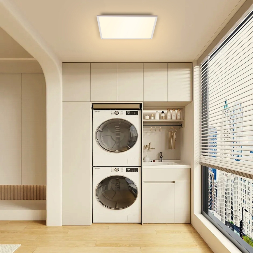 Brilagi - Димируема LED таванна лампа SLIMFRAME LED/58W/230V 60x60 cm 3000-6000K бяла + с дистанционно управление