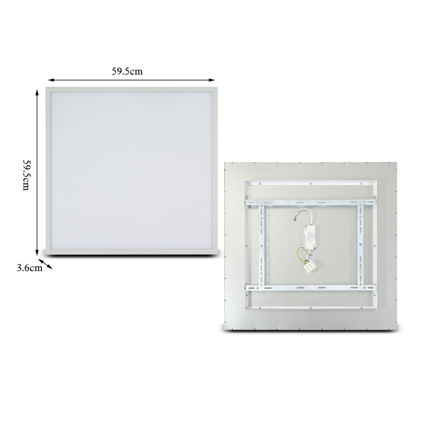 Brilagi - Димируема LED таванна лампа SLIMFRAME LED/58W/230V 60x60 cm 3000-6000K бяла + с дистанционно управление