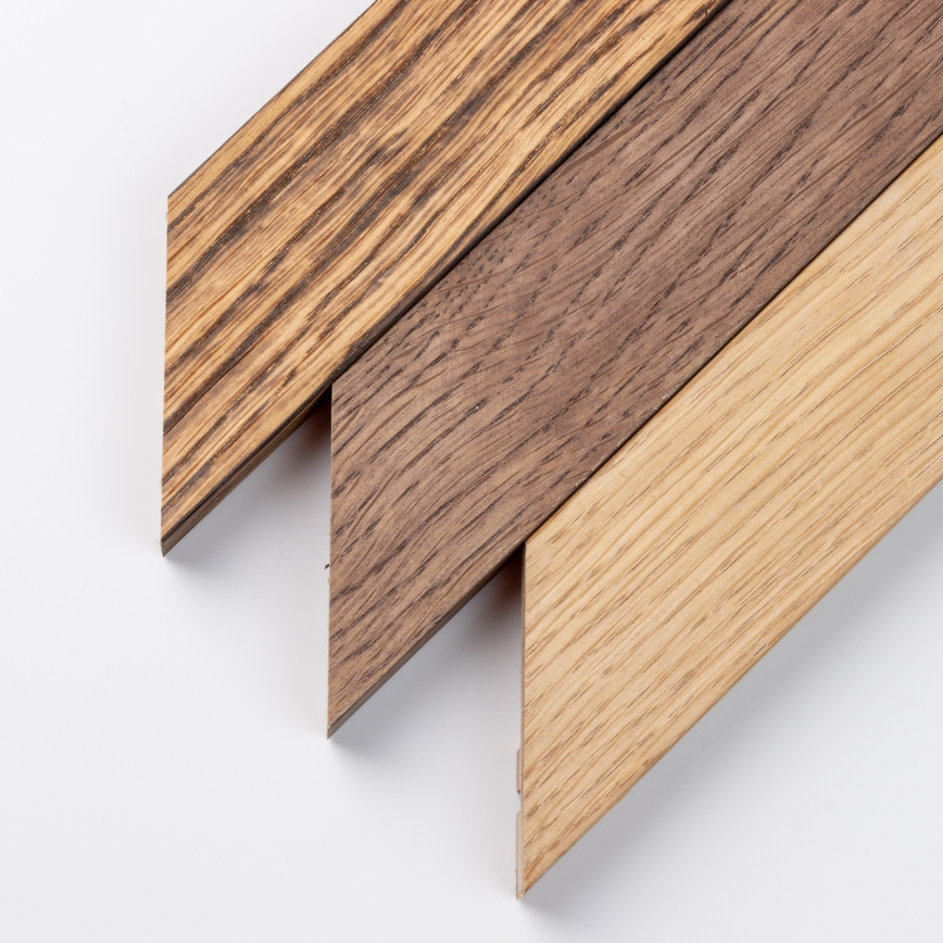 Brilagi - Димируемо таванно осветително тяло SLIMFRAME WOOD LED/58W/230V 124x34 см 3000-6000K кафяво + дистанционно управление