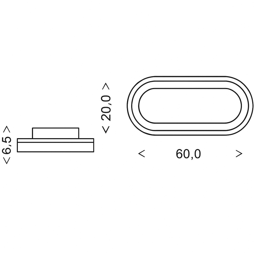 Brilagi - LED димируемо таванно осветително тяло TRIVARO LED/85W/230V 3000-6000K 20x60 cm + дистанционно управление
