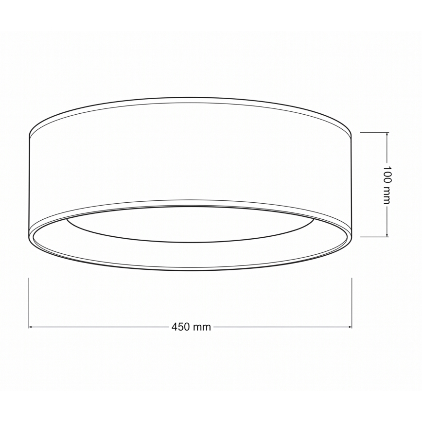 Brilagi - Димируемо LED таванно осветително тяло VELVET SMARTIX LED/24W/230V 3000-6000K Ø 45 cm кафяво Wi-Fi Tuya Beacon + дистанционно управление