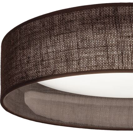 Brilagi - Димируемо LED таванно осветително тяло VELVET SMARTIX LED/24W/230V 3000-6000K с диаметър 45 см кафяво Wi-Fi Tuya Beacon + дистанционно управление