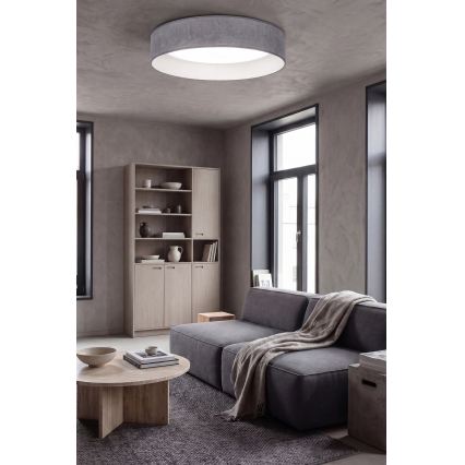 Brilagi - Димируемо таванно осветително тяло VELVET SMARTIX LED/36W/230V 3000-6000K диаметър 55 см сиво Wi-Fi Tuya Beacon + дистанционно управление