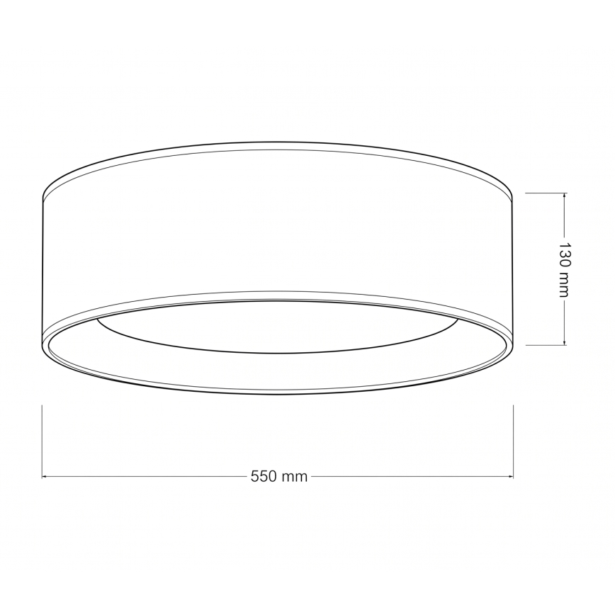 Brilagi - Димируемо таванно осветително тяло VELVET SMARTIX LED/36W/230V 3000-6000K диаметър 55 см сиво Wi-Fi Tuya Beacon + дистанционно управление