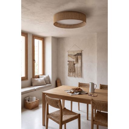 BRILAGI - Димируемо таванно осветително тяло VELVET SMARTIX LED/36W/230V 3000-6000K пр. 55 см бежово Wi-Fi Tuya Beacon + дистанционно управление