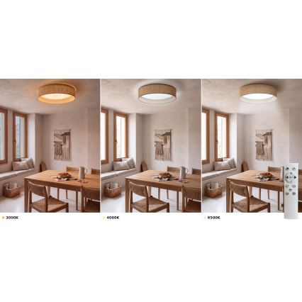 Brilagi - LED димируемо таванно осветително тяло VELVET SMART VARI LED/36W/230V 3000-6500K Ø 55 см бежово + дистанционно управление