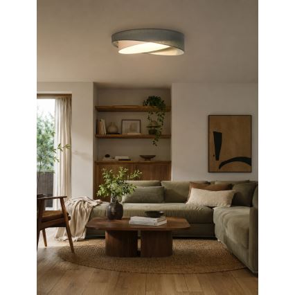 BRILAGI - LED Димируем таванен плафон VELVET TWIST LED/36W/230V 3000-6000K Ø 65 см Wi-Fi Tuya Beacon зелен/бял + дистанционно управление