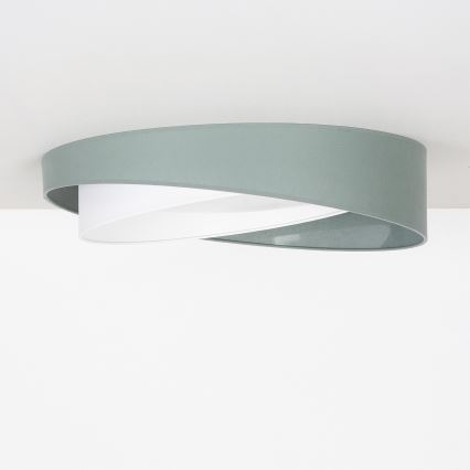 BRILAGI - LED Димируем таванен плафон VELVET TWIST LED/36W/230V 3000-6000K Ø 65 см Wi-Fi Tuya Beacon зелен/бял + дистанционно управление