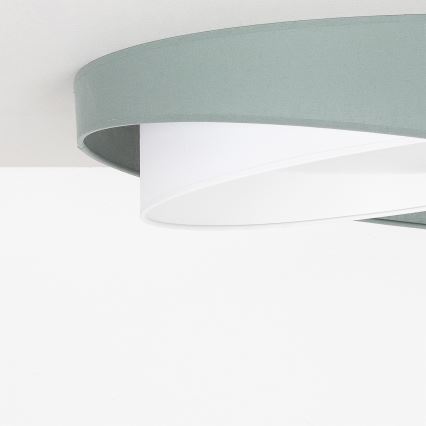 BRILAGI - LED Димируем таванен плафон VELVET TWIST LED/36W/230V 3000-6000K Ø 65 см Wi-Fi Tuya Beacon зелен/бял + дистанционно управление