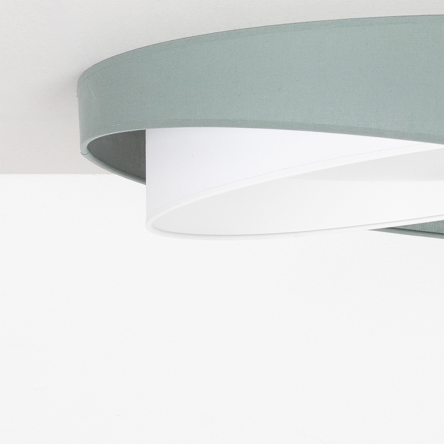 BRILAGI - LED Димируем таванен плафон VELVET TWIST LED/36W/230V 3000-6000K Ø 65 см Wi-Fi Tuya Beacon зелен/бял + дистанционно управление
