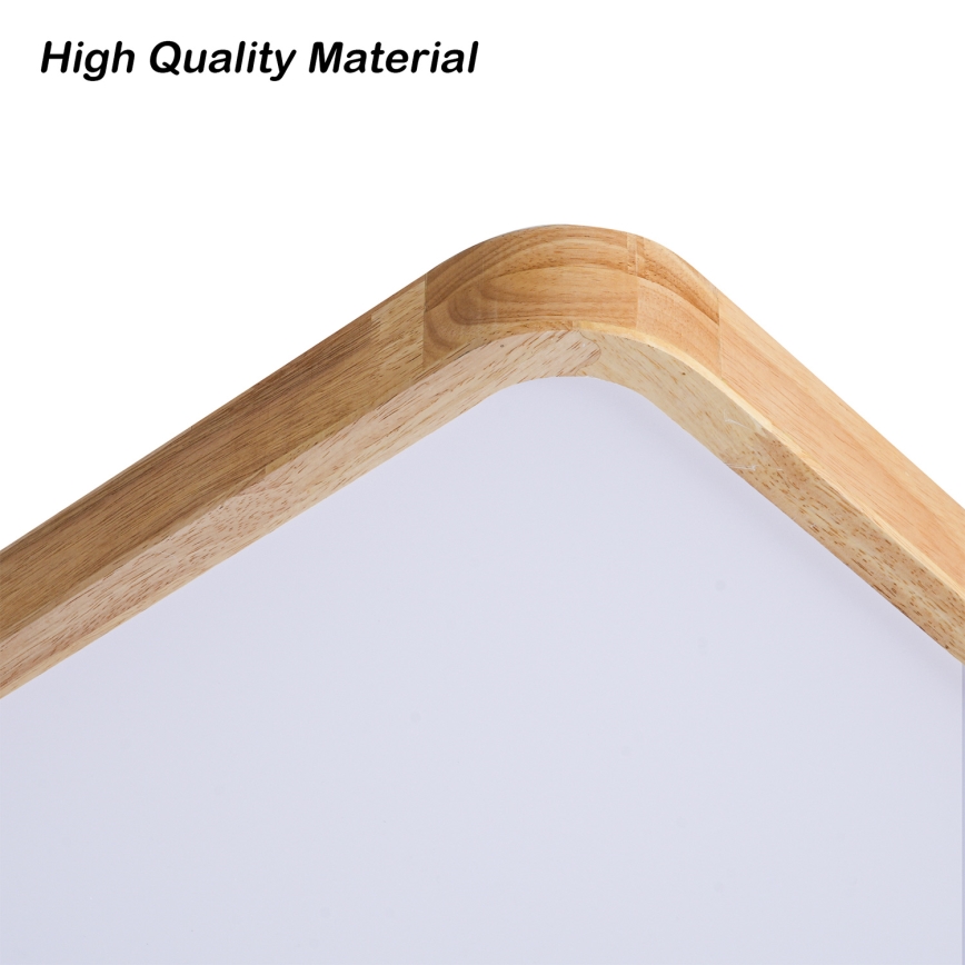 Brilagi - LED димируемо таванно осветително тяло WOODLINE SQUARE LED/100W/230V 3000-6000K дъб 80x80 см + дистанционно управление