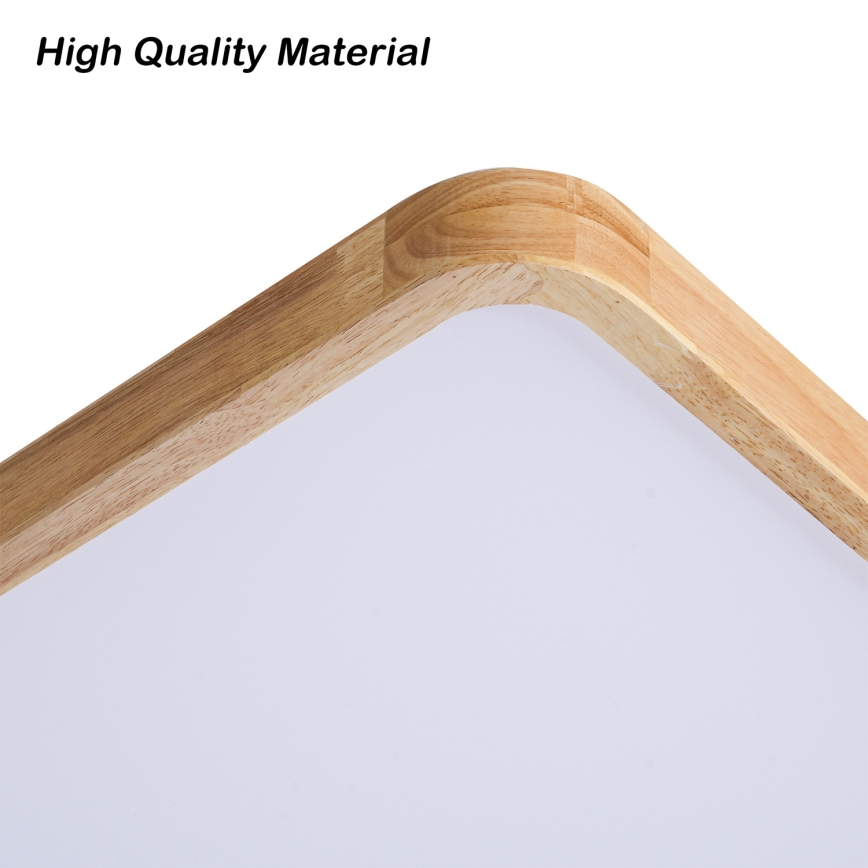 Brilagi - Димируемо LED таванно осветително тяло WOODLINE SQUARE LED/80W/230V 3000-6000K дъб 60x60 cm + дистанционно управление