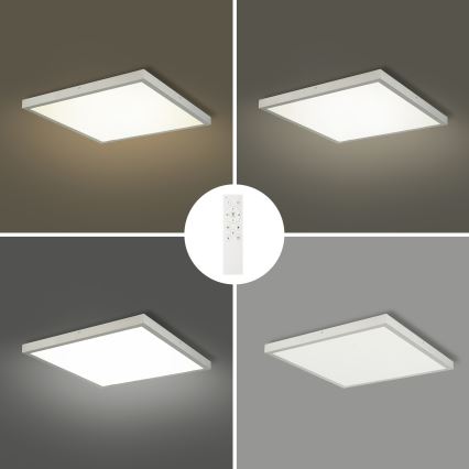 Brilagi - LED осветително тяло за баня с димиране FRAME SMART LED/50W/230V 60x60 cm 3000-6000K IP44 сребристо + дистанционно управление