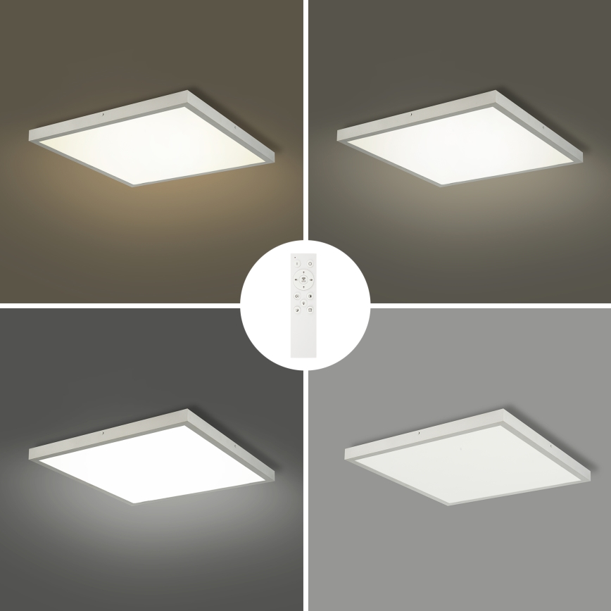 Brilagi - LED осветително тяло за баня с димиране FRAME SMART LED/50W/230V 60x60 cm 3000-6000K IP44 сребристо + дистанционно управление