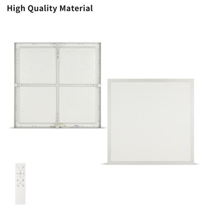 Brilagi - LED осветително тяло за баня с димиране FRAME SMART LED/50W/230V 60x60 cm 3000-6000K IP44 сребристо + дистанционно управление
