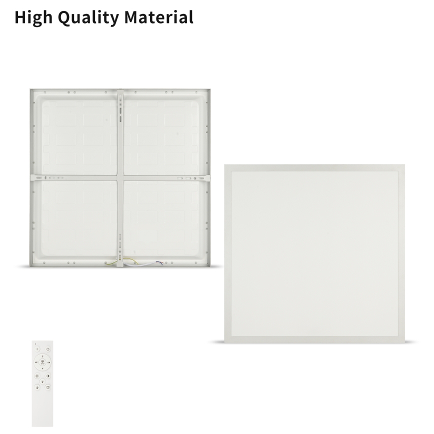 Brilagi - LED осветително тяло за баня с димиране FRAME SMART LED/50W/230V 60x60 cm 3000-6000K IP44 сребристо + дистанционно управление