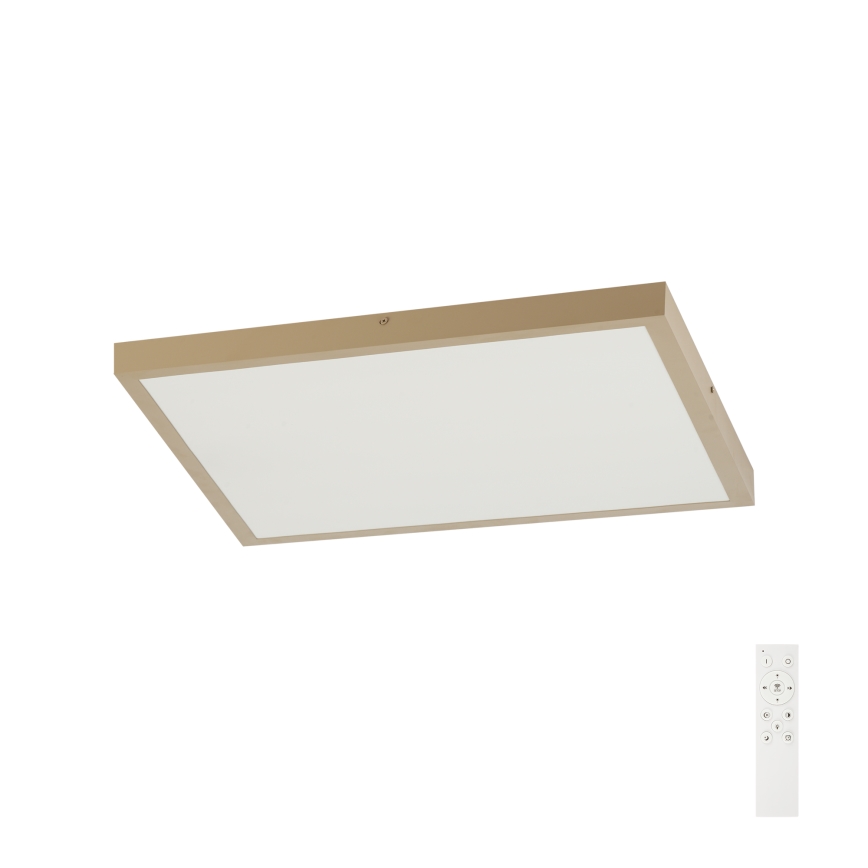 Brilagi - LED димируемо таванно осветително тяло за баня FRAME SMART LED/50W/230V 60x60 cm 3000-6000K IP44 бежово + дистанционно управление