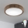 Brilagi - Димируемо LED RGBW таванно осветително тяло CARVALHO SLIM 1xE27/9W/230V 2700-6500K Wi-Fi дъб Ø 27 см