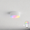 BRILAGI - Димируемо LED RGBW таванно осветително тяло за баня CLARE 1xE27/12W/230V 2700-6500K Ø 20 cm IP54 бяло