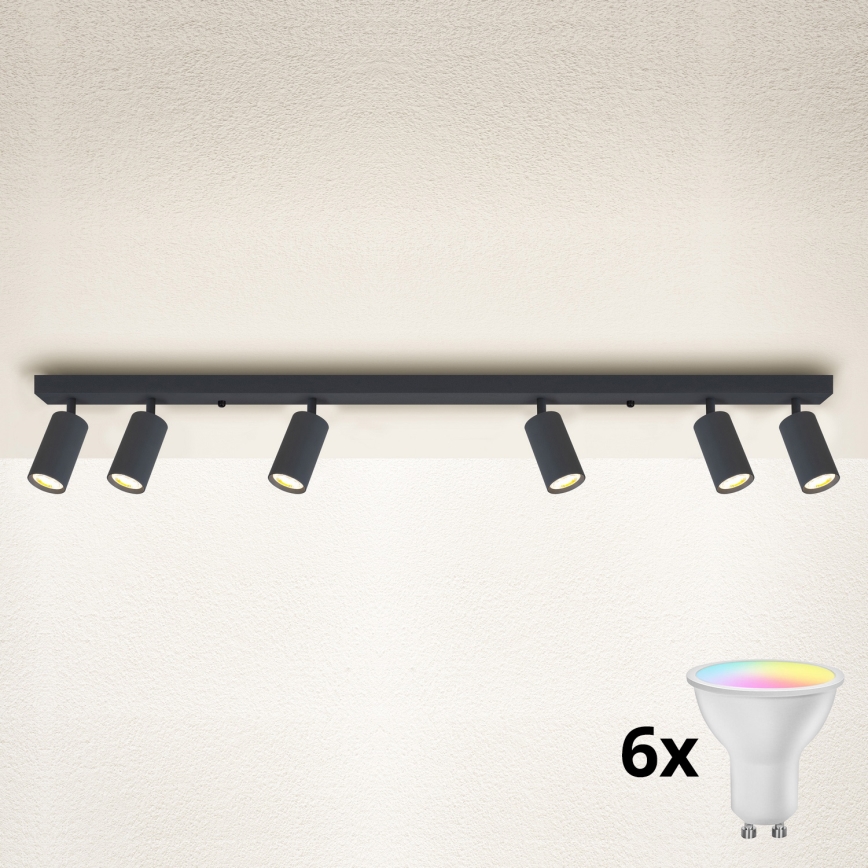 Brilagi - Димируемо LED RGBW точково осветително тяло SELE 6xGU10/6,5W/230V 2700-6500K антрацит