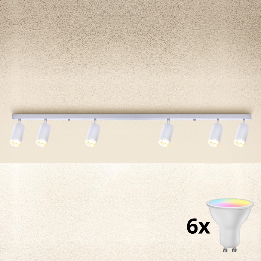 Brilagi - димируемо LED RGBW точково осветително тяло SELE 6xGU10/6,5W/230V 2700-6500K бяло