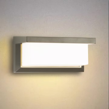 Brilagi - димируемо LED RGBW външно стенно осветително тяло BRICKY 1xE27/15W/230V 2700-6500K IP54 сиво