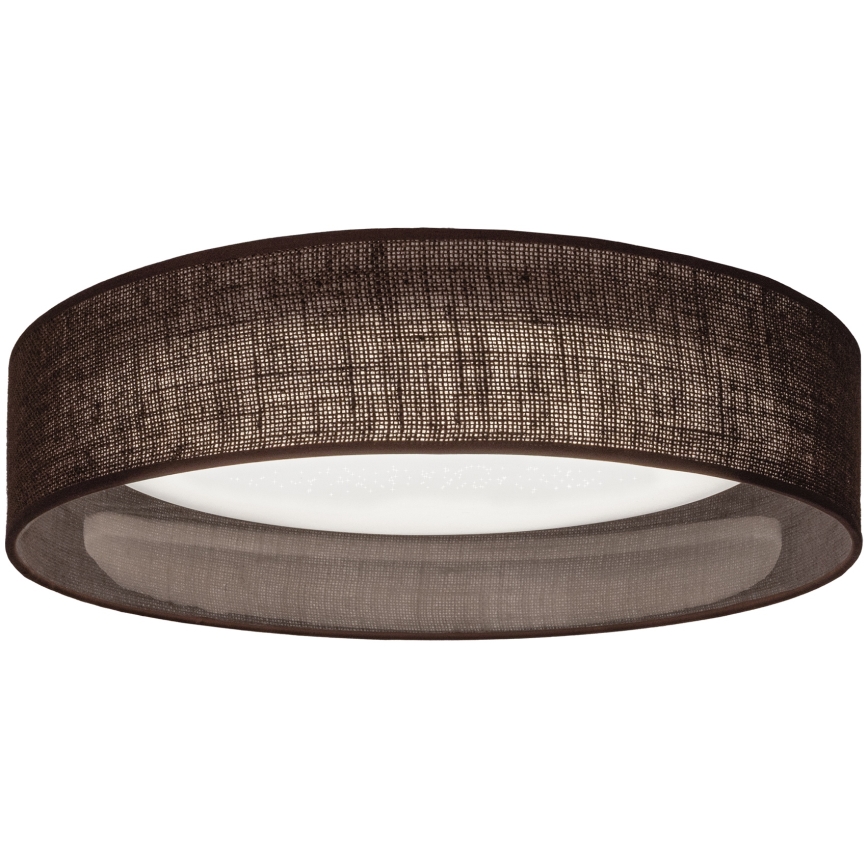 Brilagi - димируема LED таванна лампа VELVET SMARTIX STARS LED/36W/230V 3000-6000K диаметър 55 см кафява Wi-Fi Tuya Beacon + дистанционно управление