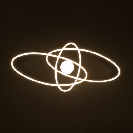 BRILAGI - LED димируемо таванно осветително тяло APOLLO LED/58W/230V 3000-6500K 43,2x101,2 cm черно + дистанционно управление