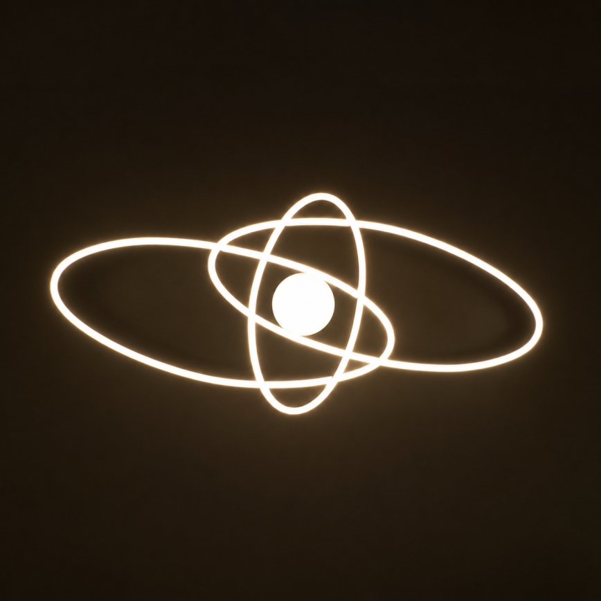 BRILAGI - LED димируемо таванно осветително тяло APOLLO LED/58W/230V 3000-6500K 43,2x101,2 cm черно + дистанционно управление