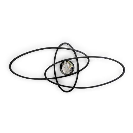 BRILAGI - LED димируемо таванно осветително тяло APOLLO LED/58W/230V 3000-6500K 43,2x101,2 cm черно + дистанционно управление