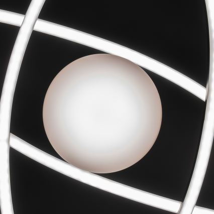 BRILAGI - LED димируемо таванно осветително тяло APOLLO LED/58W/230V 3000-6500K 43,2x101,2 cm черно + дистанционно управление
