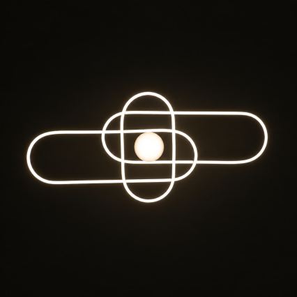 BRILAGI - LED димируемо таванно осветително тяло APOLLO LED/58W/230V 3000-6500K 43,2x101,2 cm матов хром + дистанционно управление