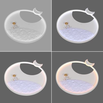 Brilagi - Димируемо LED таванно осветително тяло ASTRO LED/20W/230V Ø 50 cm 3000-6000K астронавт + дистанционно управление