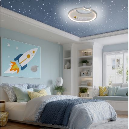 Brilagi - Димируемо LED таванно осветително тяло ASTRO LED/20W/230V Ø 50 cm 3000-6000K астронавт + дистанционно управление