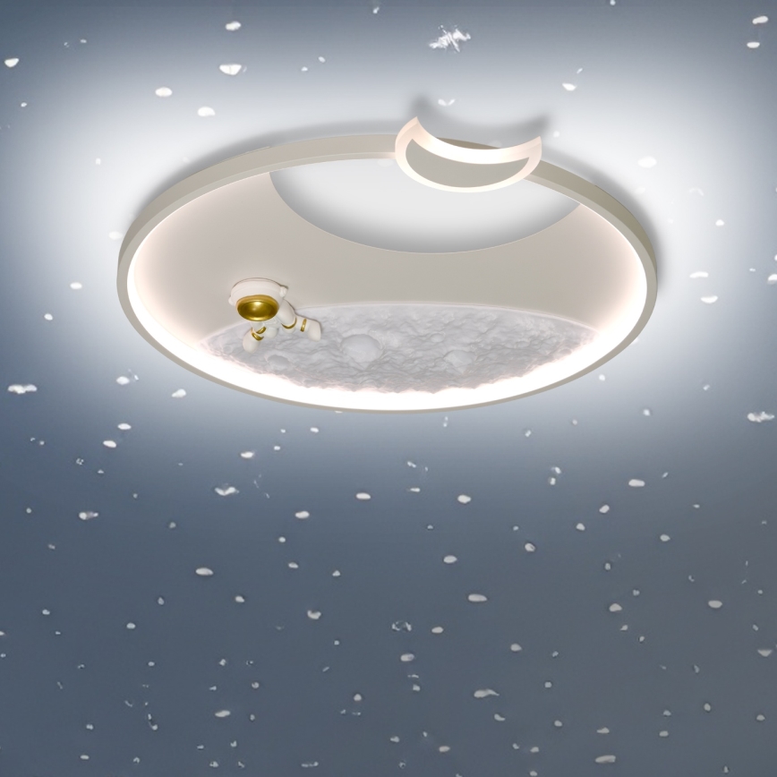 Brilagi - Димируемо LED таванно осветително тяло ASTRO LED/20W/230V Ø 50 cm 3000-6000K астронавт + дистанционно управление