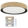 Brilagi - Димируемо LED таванно осветително тяло COCI LED/48W/230V 3000-6500K Ø 39 см дървесен декор/черно + дистанционно управление