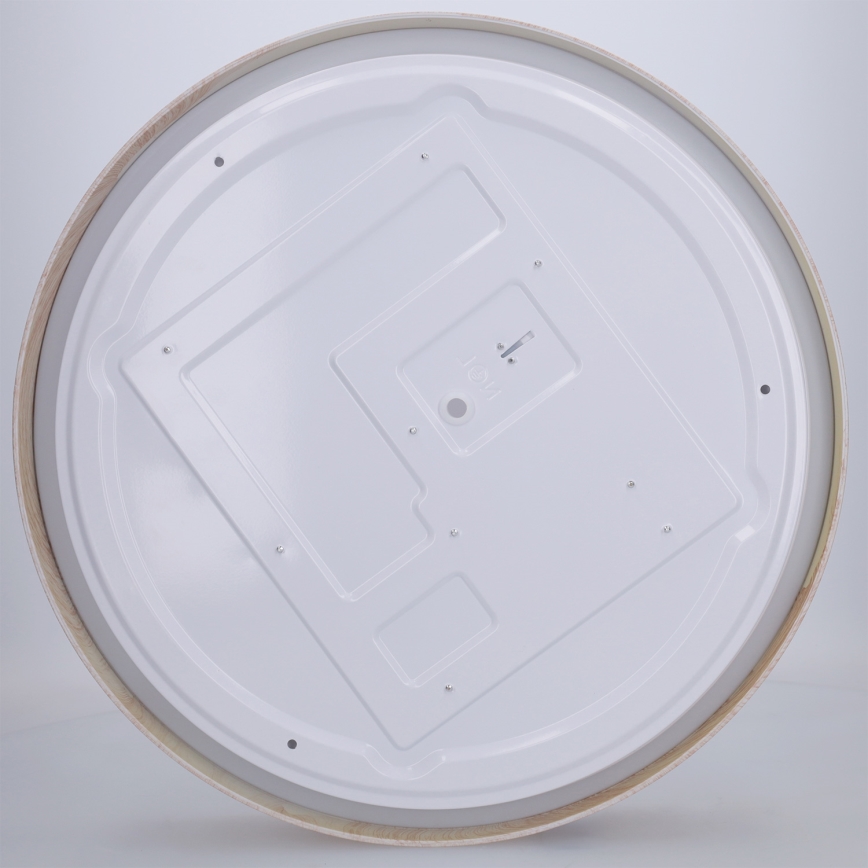 Brilagi - Димируемо LED таванно осветително тяло COCI LED/48W/230V 3000-6500K Ø 39 см дървесен декор/черно + дистанционно управление
