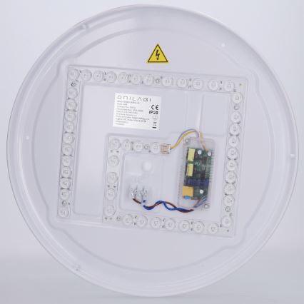 Brilagi - Димируемо LED таванно осветително тяло COCI LED/48W/230V 3000-6500K Ø 39 см дървесен декор/черно + дистанционно управление