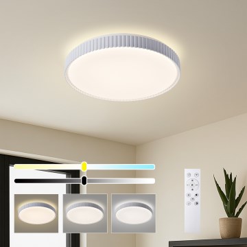 Brilagi - Димируемо LED таванно осветително тяло CORVO LED/72W/230V 3000-6000K бяло Ø 50 см + дистанционно управление