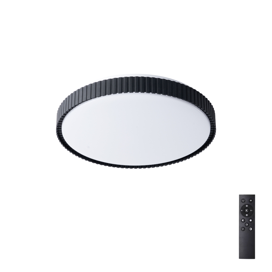 Brilagi - Димируемо таванно LED осветително тяло CORVO LED/72W/230V 3000-6000K, черно, Ø 50 см + дистанционно управление