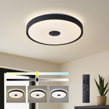 Brilagi - Димируемо LED таванно осветително тяло CORVO LED/72W/230V 3000-6000K черно Ø 50 см + дистанционно управление