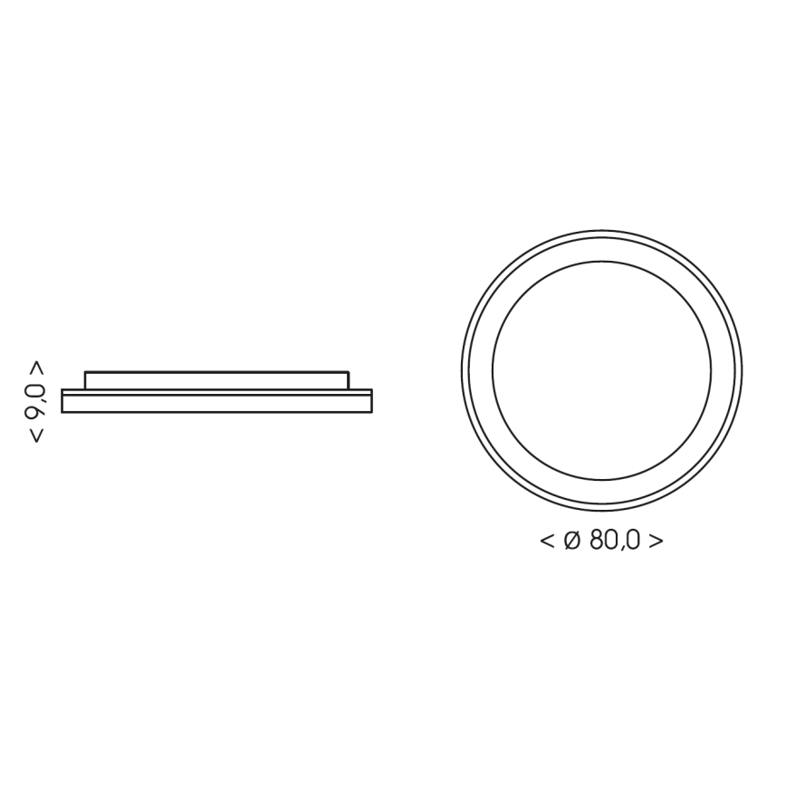 BRILAGI - LED димируемо таванно осветително тяло FALCON II LED/108W/230V 3000-6500K Ø 80 см бял/бежов + дистанционно управление