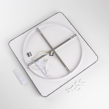 Brilagi - LED димируемо таванно осветително тяло FALCON II LED/125W/230V 3000-6500K 60x60 см черно + дистанционно управление