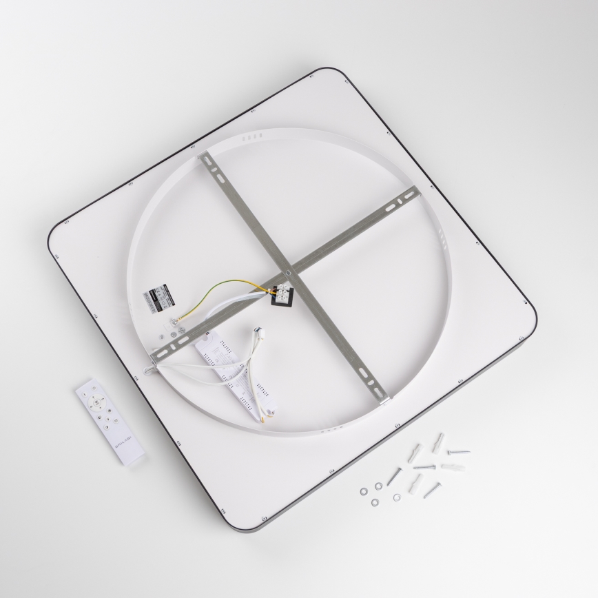 Brilagi - LED димируемо таванно осветително тяло FALCON II LED/125W/230V 3000-6500K 60x60 см черно + дистанционно управление