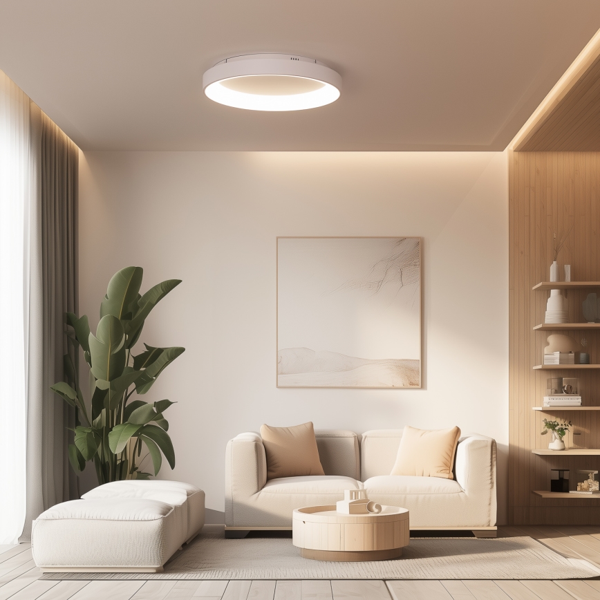 Brilagi - LED плафон с възможност за димиране FALCON II LED/99W/230V 3000-6500K Ø 60 cm бял + дистанционно управление