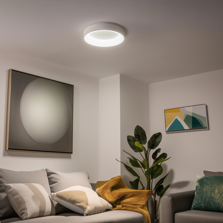 Brilagi - LED димируемо таванно осветително тяло FALCON LED/40W/230V 3000-6500K Ø 45 см бяло + дистанционно управление